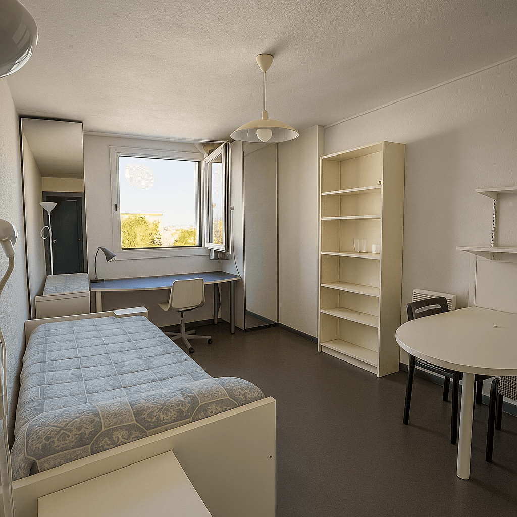 Espace travail et lit