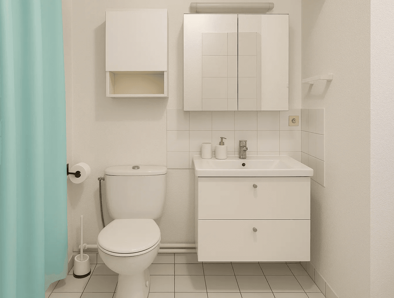 Salle de bain studio 20m2 Lyon