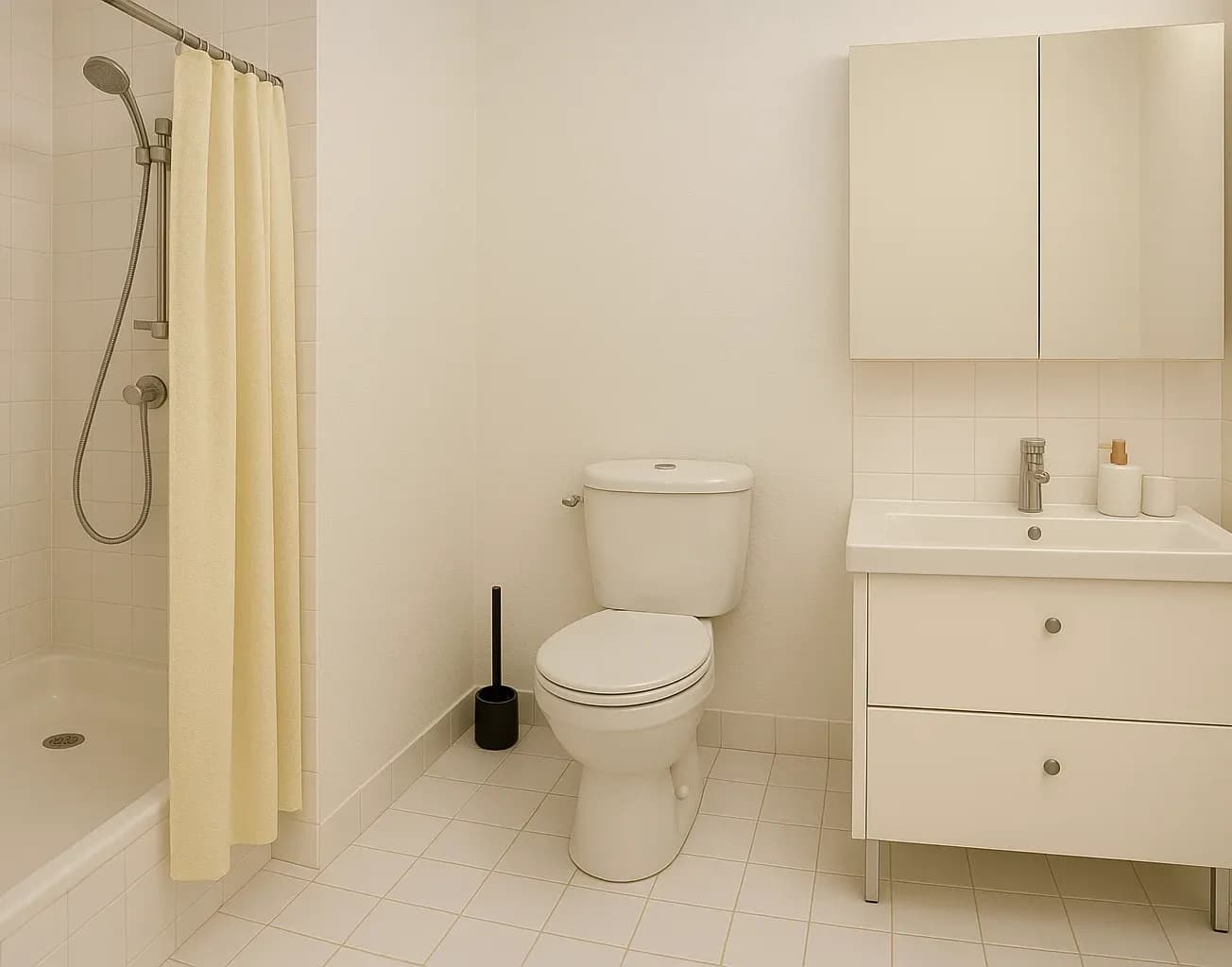 Salle de bain studio 20m2 Lyon